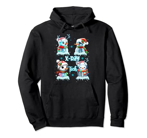 Radiology Technician X Ray Tech - Muñeco de nieve divertido de Navidad Sudadera con Capucha