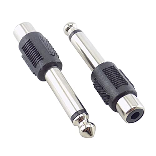 Adaptador de 6,35 mm macho a hembra pack de 4 clavijas de conversión 4