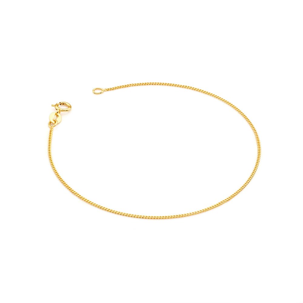 MARKO Armband Damen Echtgold 333 Gelbgold 17–21 cm | Feine Goldkette ohne Anhänger | Schmuck für Frauen | Freundschaftsarmband & Muttertagsgeschenk
