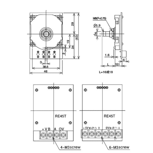 Générateur d'impulsions à volant électronique RE45T60mm encodeur rotatif machine-outil CNC - 4
