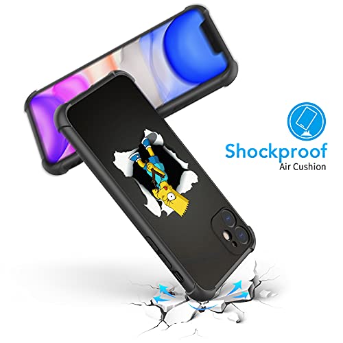Fit For Iphone 11 Case (6.1") With 4 Corners Shockproof Protection Anime Design Customization Cases For Men And Women (25-Simpsons-Funny-Bart-Slingshot) #TOP5