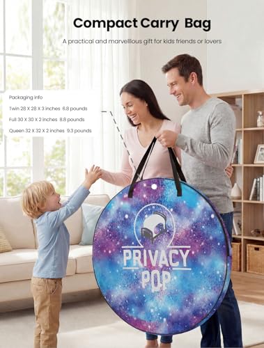 Cortinas de privacidad auto-desplegables Eclipse para colchón matrimonial con aislamiento visual 8