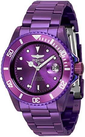 warrenslove 紫 Invicta Men's Pro Diver 40mm Stainless Steel Quartz Watch, Dark