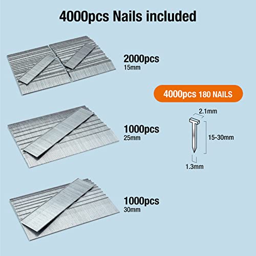 Tacwise 0205 Selection Pack of Type 18G / 15 - 30 mm Galvanised Brad Nails, Pack of 4000 4 Tacwise 0205 Selection Pack of Type 18G / 15 - 30 mm Galvanised Brad Nails, Pack of 4000 - Image 4