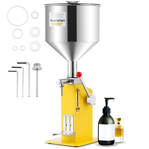 Moonshan Manual Liquid Filling Machine Paste Filling Machine Bottle Filler Machine for Cosmetic Oil Lip Gloss Honey Cream Shampoo