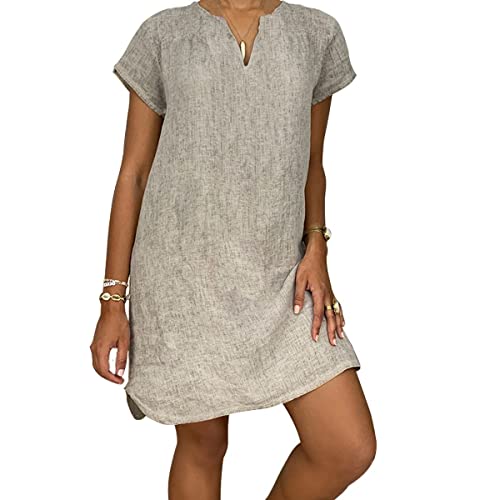 Robe pull femme grande taille d'été coupe droite