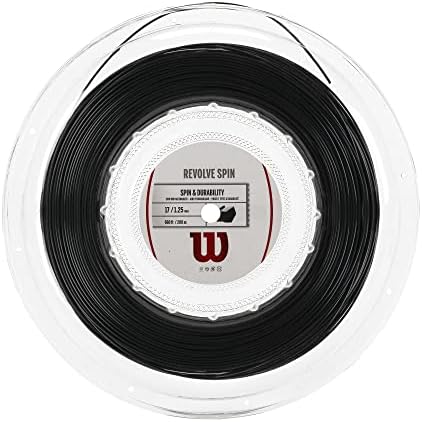 Wilson Revolve Spin 17 Tennis String - Set, Black