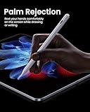 Stylus Pen for iPad(2018-2025)-2X Faster Charge Pixel Precision, Tilt Sensitive Stylus Pen Compatible Apple iPad 11/10/9/8/7/6th Gen, Pro 12.9/11/13 Inch M4, Air 3/4/5/M2/M3, Mini5/6, White - Image 6