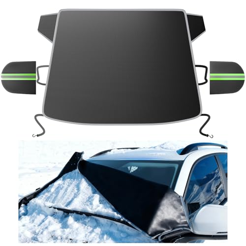 Purehorizon Snow Cover for car Windshield,[Heavy Winter Protection] Anti Snow, Ice, Frost and Water, [Military-Grade Protection] Universal Fit for All Cars, SUVs,-M by Purehorizon - Used condition - US$22.15