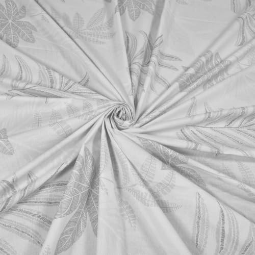 Image of Huesland by Ahmedabad Cotton 144 TC Double Bedsheet Cotton with 2 Pillow Covers | Dim Grey, Dark Grey & Light Grey