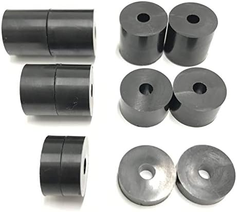4mm (M4) Nylon Spacers Standoff Washers (12 Pack) 4 x 15mm, 4 x 10mm, 4 x 5mm - Black