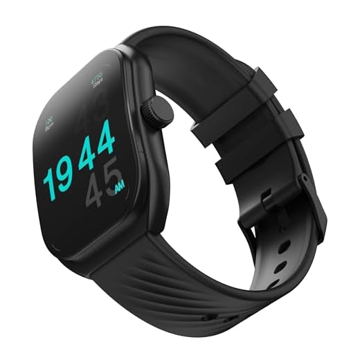 GOBOULT Trail Smart Watch 2.01'' 3D Curved HD Display, BT Calling, Working Crown, 190+Watchfaces, 500 Nits Brightness, AI Voice Assistant, SpO2 Monitoring, 120+ Sports Mode (Raven Black)