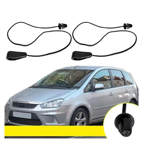 2 clips para bandeja de carga Ford C-MAX (2004-2010), correas de elevación maletero 3