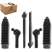 6 Pc Suspension Kit Tie Rod Ends, Bellow Boots ES3492T EV370 K150270 Compatible with 1999-2006 Chevrolet Silverado 1500 RWD - PartsW