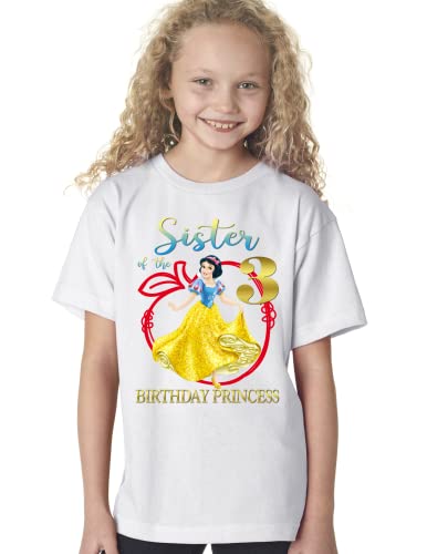 Personalized Snow Birthday Shirt, Family Matching Shirts, Custom Shirts for a White Birthday Party.3