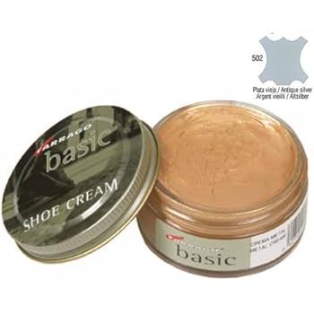 metallic silver shoe polish