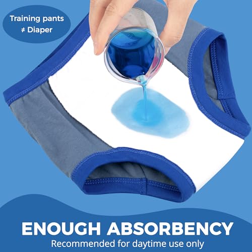 Image of BIG ELEPHANT Potty Training Underwear, 100% Cotton Absorbent Unisex Toddler Pee Pants for Boys Girls