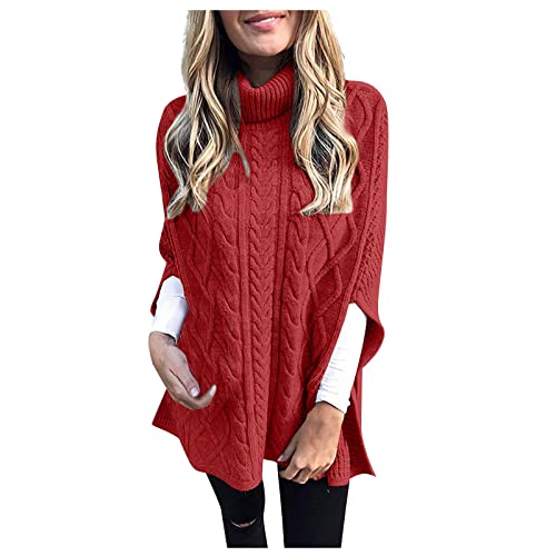 Women Lightweight Oversized Sweaters Tops, Christmas Ugly Sweater For Women Heart Sweater For Women Women's Autumn And Winter Pullover Striped Patchwork V-Neck Plus Size Knitted (Watermelon Red,Large) #TOP13