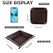 LISRSC Leather Valet Tray for Men and Women - Jewelry Tray Nightstand Organizer - Bedside Vanity Tray - Dresser Catchall Tray - Desk Organizer and Storage for Keys, Phone, Wallet, Coin(Square)