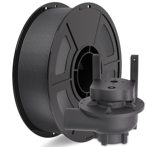 IEMAI PPA-CF Filament 1.75mm, High-Temp & Chemical Resistant Nylon Carbon Fiber 3D Printer Filament, Matte Black 1kg Spool for Industrial & Functional Prototyping