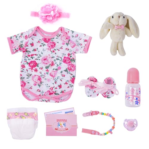 Bebê Reborn Boneca de Silicone Menina Chorona Realista Pintada 48cm Com Coelho e Acessórios