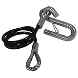 Stens 756-102 Trailer Safety Cable, 36' Long with S Hook, Black