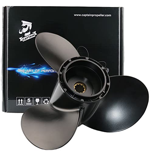 Boatman Boat Aluminum Propeller 10 1/4 x 11 fit Suzuki Outboard Engine DT20/25/30HP DF25HP,10 Spline Tooth by Boatman - Used condition - US$65.90