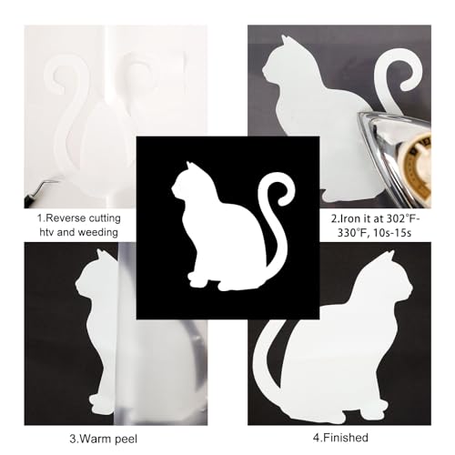 Image of FUNKAKA Heat Transfer Vinyl Reflective White HTV Roll, 12 inch x 10ft Iron on Vinyl for All Cutter Machine, Reflective HTV Vinyl for T-Shirts Easy to Cut & Weed for Heat Vinyl DIY Design