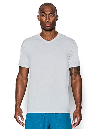 Under Armour Men's UA Streaker Run V-Neck T-Shirt Large AIR Force Gray Heather