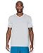 Under Armour Men's Threadborne Streaker V-Neck T-Shirt, Air Force Gray Heather/Reflective, Large
