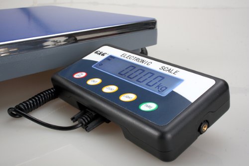 G&G 30kg/1g TC30KL Paketwaage Plattformwaage Digitalwaage Industriewaage Schwarz Edelstahl Plattformwaage mit LCD Display und Automatischer Ausschaltfunktion