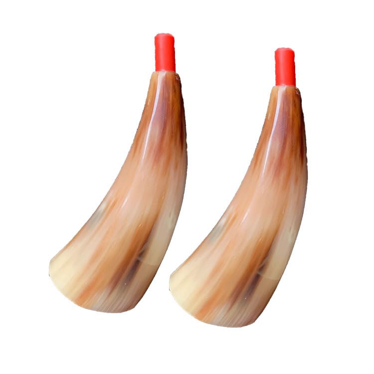 2Pcs Viking Horn Trumpet Sounding Horn Viking Instrument for Birthday Holiday Party Favors (11cm)