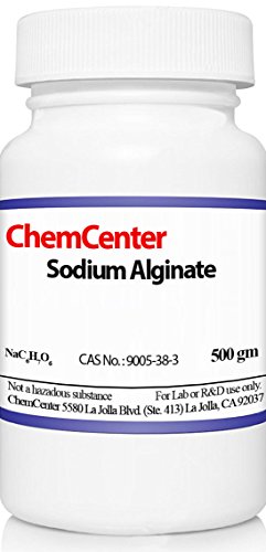 Sodium Alginate, Powder, 500 Grams (1.1 lb, Lab Use Only)