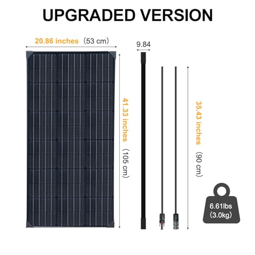 XINPUGUANG 200w 12v Solar Panel kit 2 x 100 watt Photovoltaic Solar Panel kit Module 20A Charge Controller for Motorhome, Boat, Caravan, Shed, Campervan - Image 2
