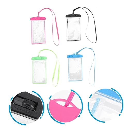 Homoyoyo 4 Unidades De Bolsa Impermeável Para Celular Protetor De Telefone Protetor De Água Para Tel