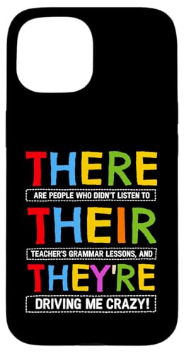 There They They English Grammar Teacher �ʔ������[���AT�V���c �X�}�z�P�[�X iPhone 15 �p