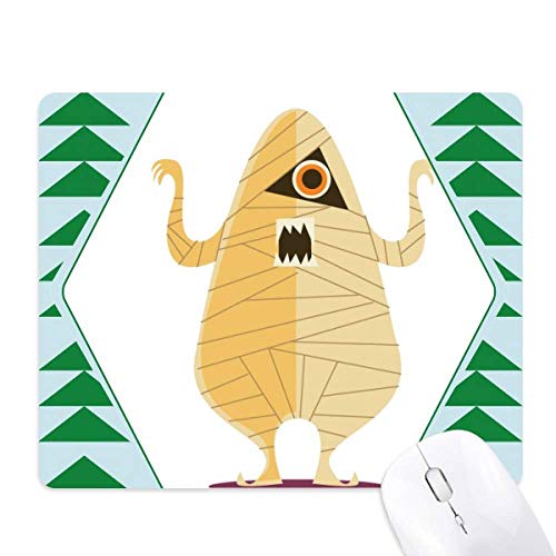 Tapis de souris fantôme heureux Halloween en caoutchouc antidérapant décoratif
