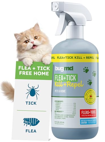 BugMD Pet Safe Flea Spray for Cats & Home |