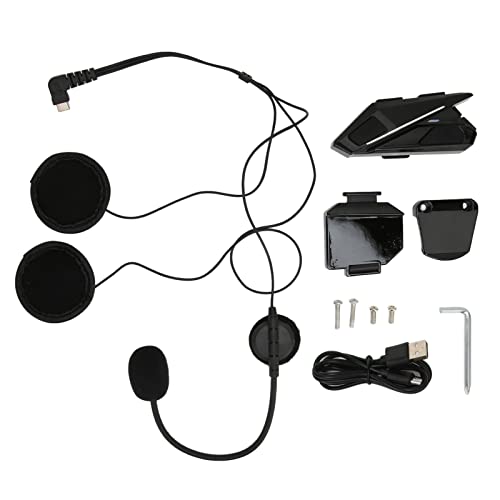 Auricular para casco de motocicleta YZ06 de ABS resistente al agua 5