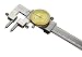 MeterTo Precision Stainless Steel Dial Caliper for Center Distance Measurement Range 0-500mm Jaw Tip 20mm Resolution 0.02mm