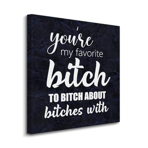 Lienzo decorativo de 20x20'' para añadir humor y un toque divertido a las paredes de tu hogar