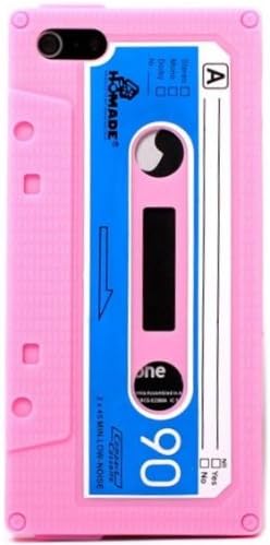 TEEPEE ONLINE® LIGHT PINK CASSETTE TAPE CASE COVER for IPHONE 5 5G RETRO LOOK GREAT PROTECTION