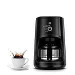 QJRGUY Home Small Grinding Drip Office Coffee Can Grind Beans Automatic Machine American Black - Image 3