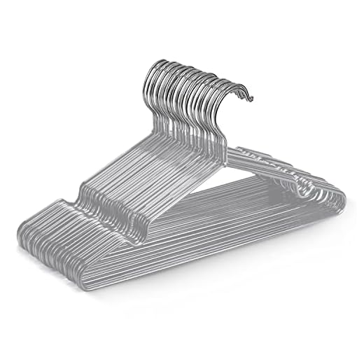 KEPLIN 20 Perchas de Metal con Revestimiento de Goma Tarea Pesada - Percha organizadora de Ropa Que Ahorra Espacio para Las Perchas del Armario (Gris)