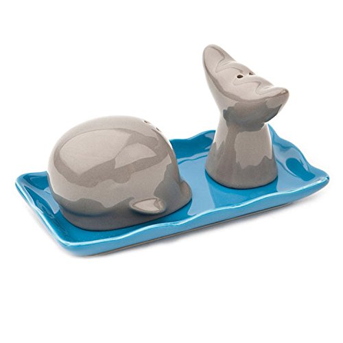 Balvi - Set Sale e Pepe Whale Azzurro Ceramica