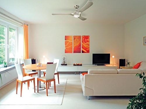 78266 Portland Ambience EL Dark Pewter Indoor Ceiling Fan, Light Kit with Opal Frosted Glass