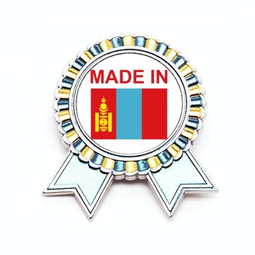 Broche Country Love Mongolie m&eacute;tal taille M pour customiser veste fade