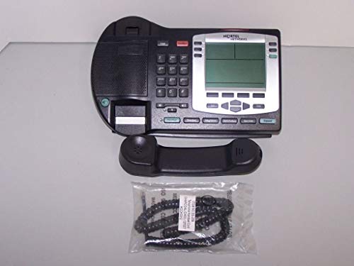 Teléfono IP Nortel 2004 PoE Gris con Bisel Plateado miniatura 2