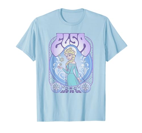 T-shirt Elsa Reine des Neiges nostalgie seventies pour revivre la magie de l'enfance