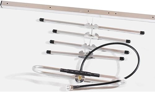 Miniatura 4 de 433MHz Yagi Antenas UHF 465MHz GMRS Antena de radio móvil Estación base al aire libre de alta ganancia para Amateur Yaesu Kenwood Midland Radio